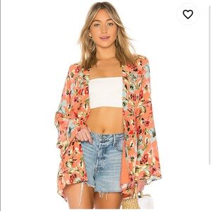 Privacy Please Multicolor Floral Kimono
